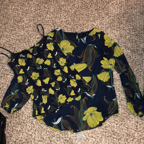 Ann Taylor Floral Shirt WITH MATCHING TANK - Picture 1 of 4